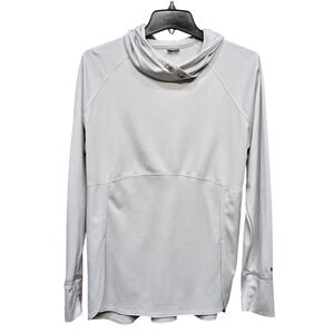 Marmot Pullover Hoodie XL Mineral Gray Performance Thumbhole Athletic Activewear